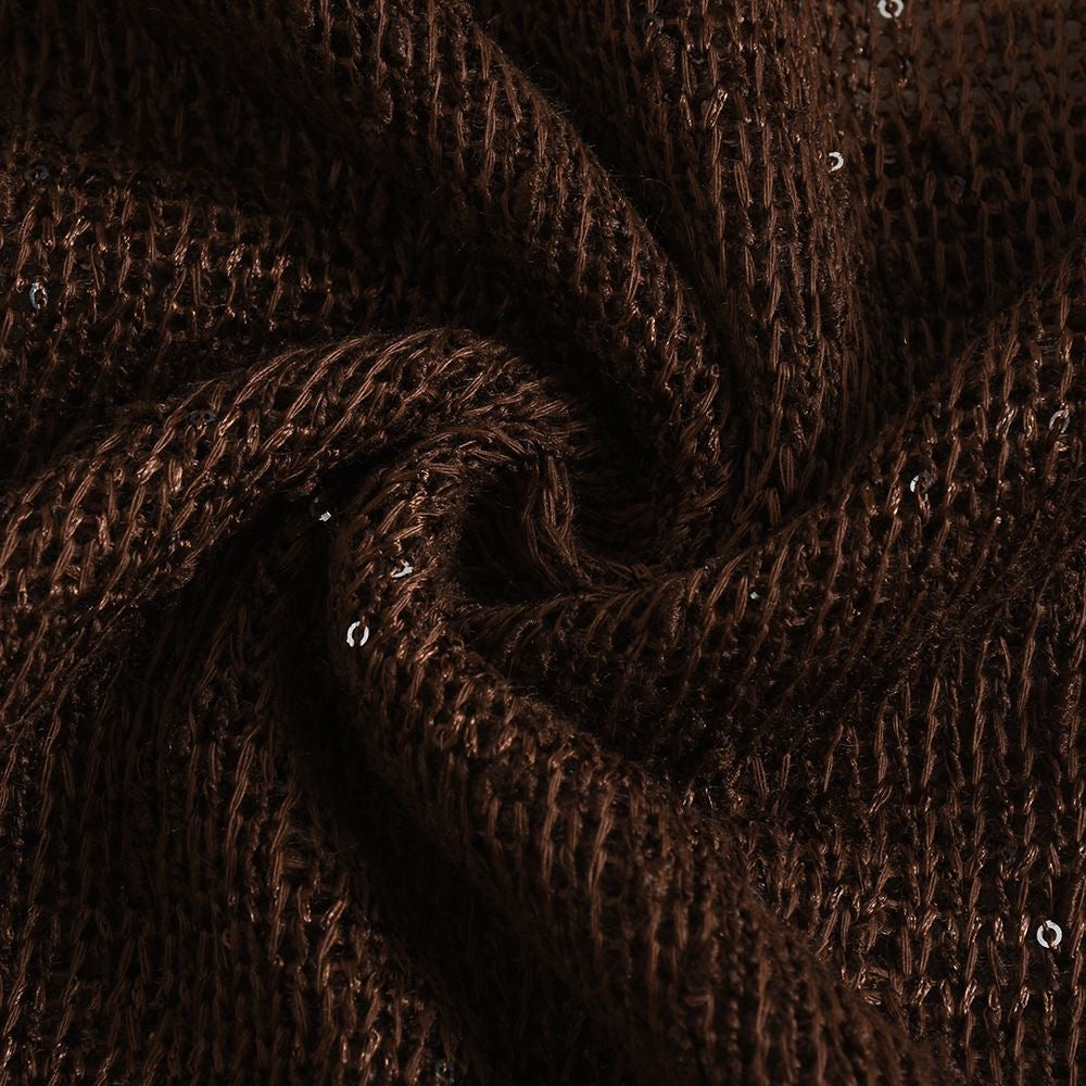 Brown mesh halter top background slabel
brown shimmer, shimmery, sparkle top
mesh sequin top